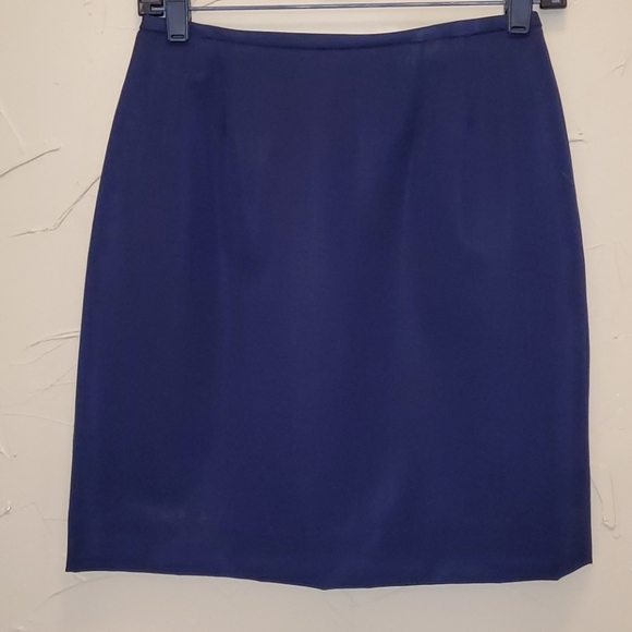 🌞SALE 3/$30🌞 Marshall's Lined Navy Skirt Sz 8 - Picture 1 of 4
